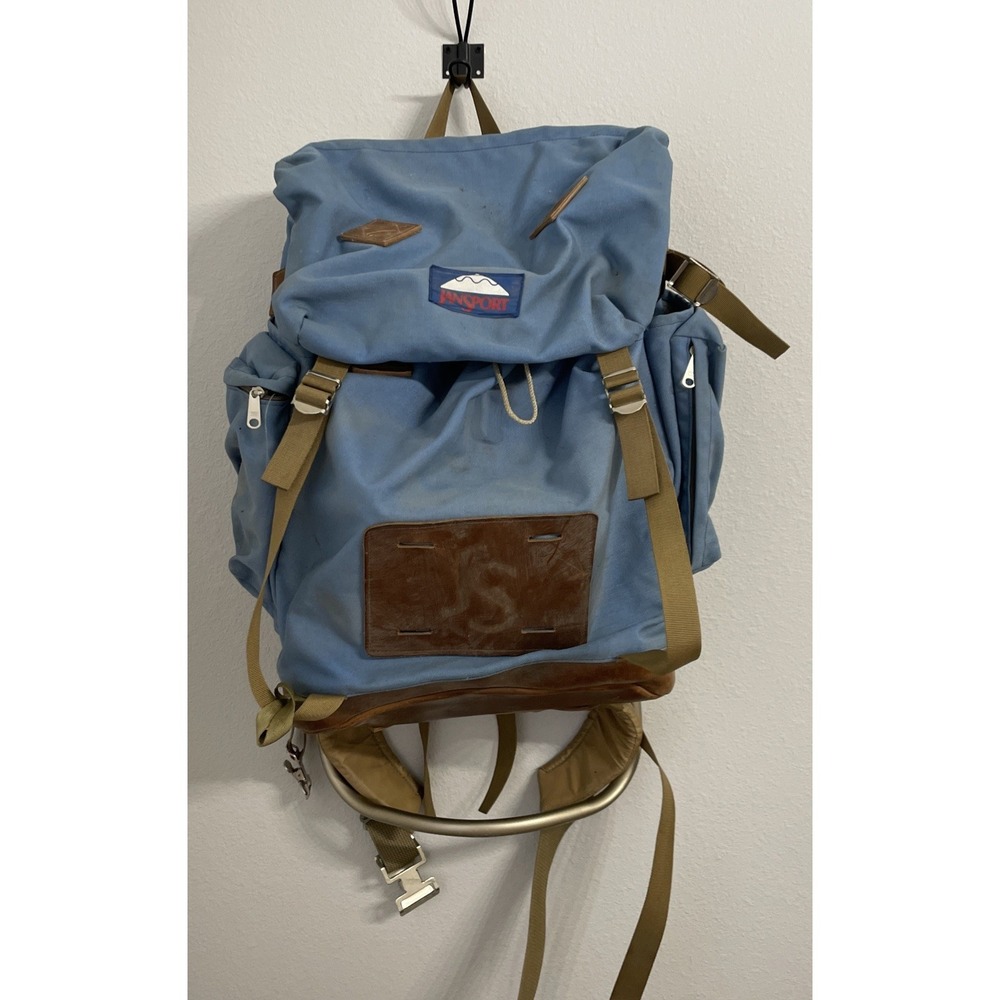 Vintage Jansport External Frame Hiking Camping Backpack‎ Hip Wings USA